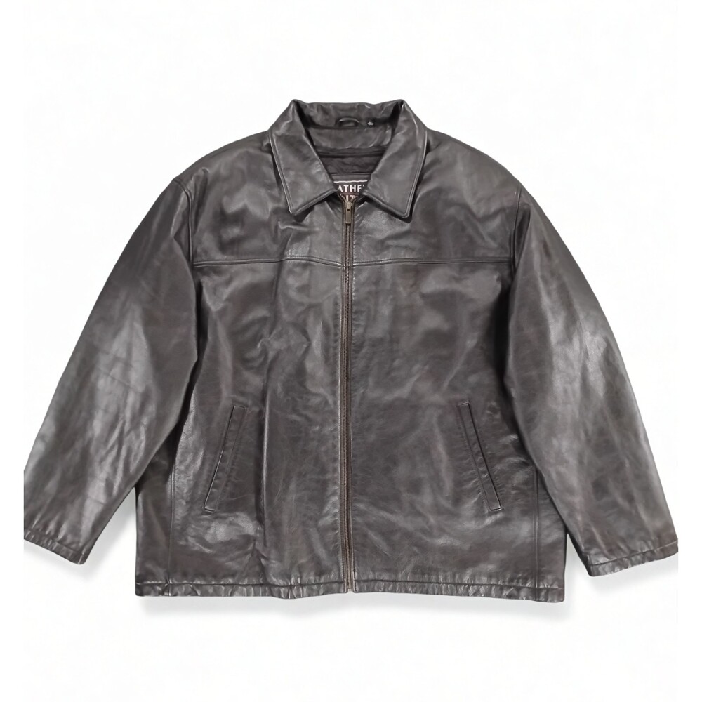 Leather Limited Leather Biker Jacket Mens 3X Motorcycle Streetwear Minimalist